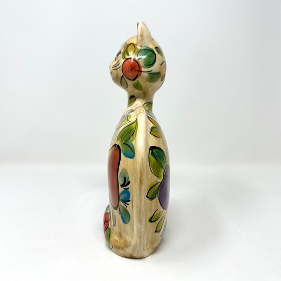 Vintage Turov Cat Ceramic Fruit Design Signed Limited Edition Circa '99 - Picture 6 of 7